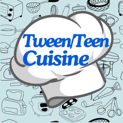 chef hat with the words Tween / teen cuisine