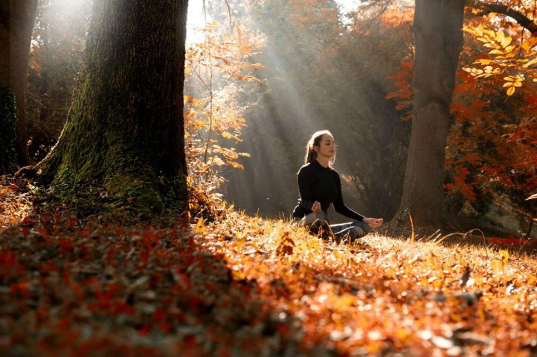 autumn yoga